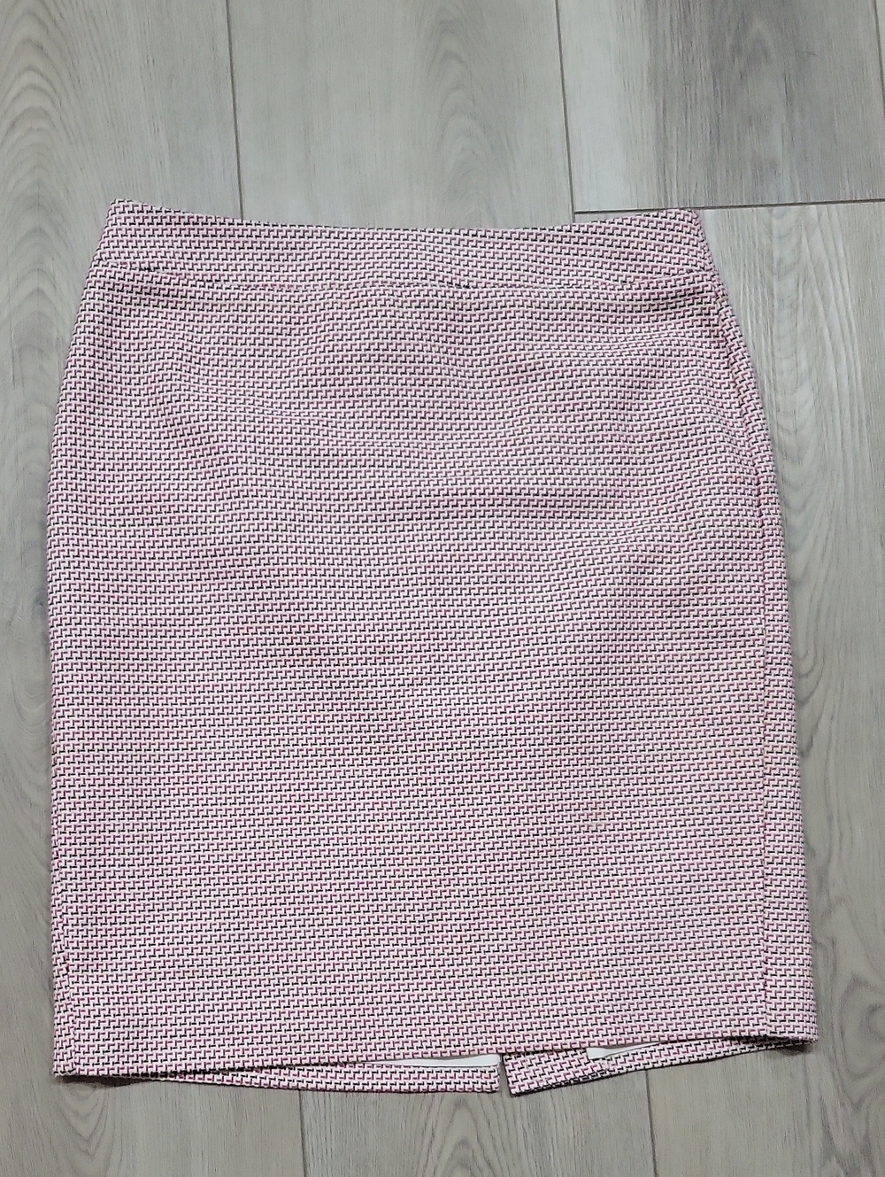 Ann Taylor Factory Blush Pink Textured Pencil Skirt